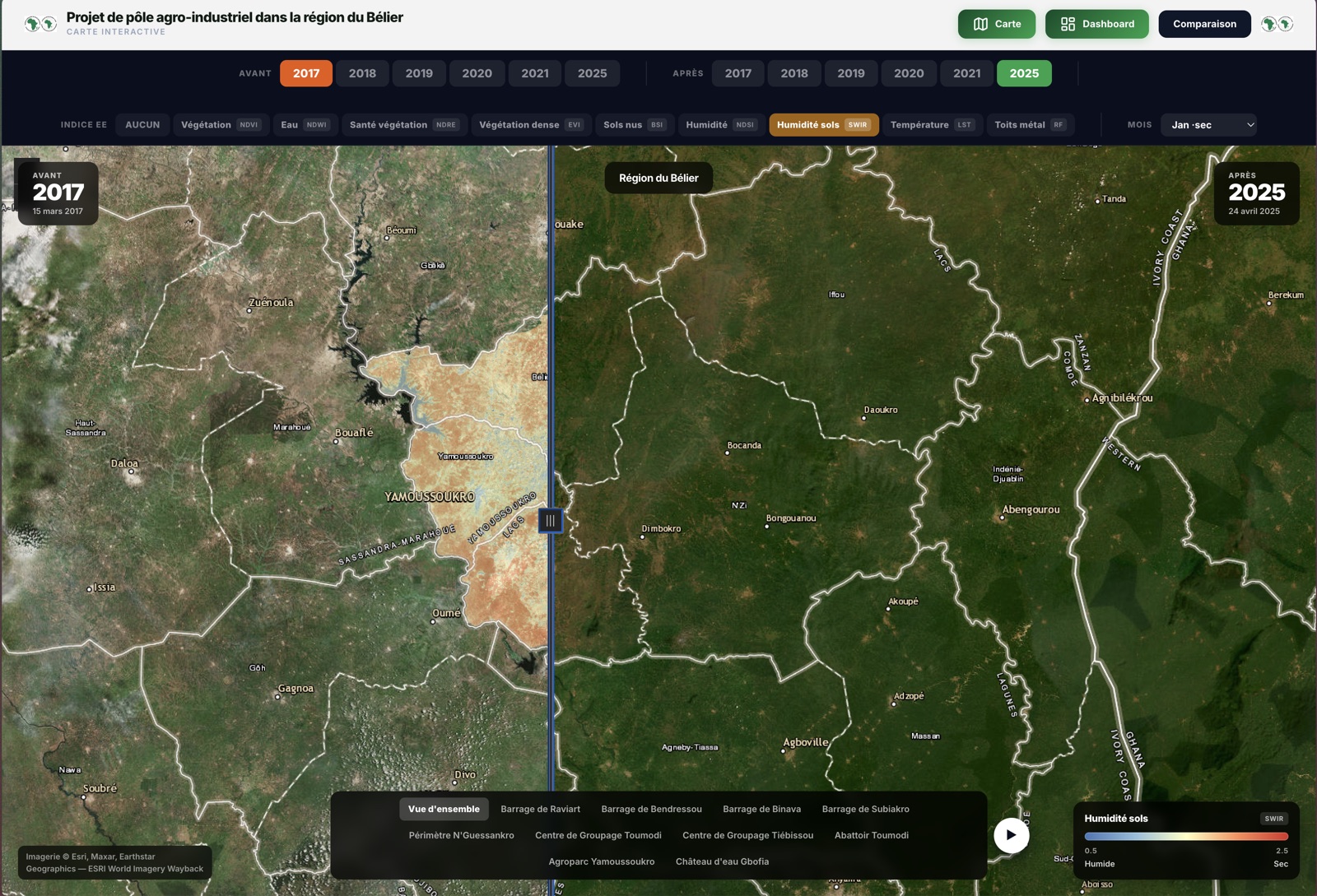 Analyse satellitaire multispectrale